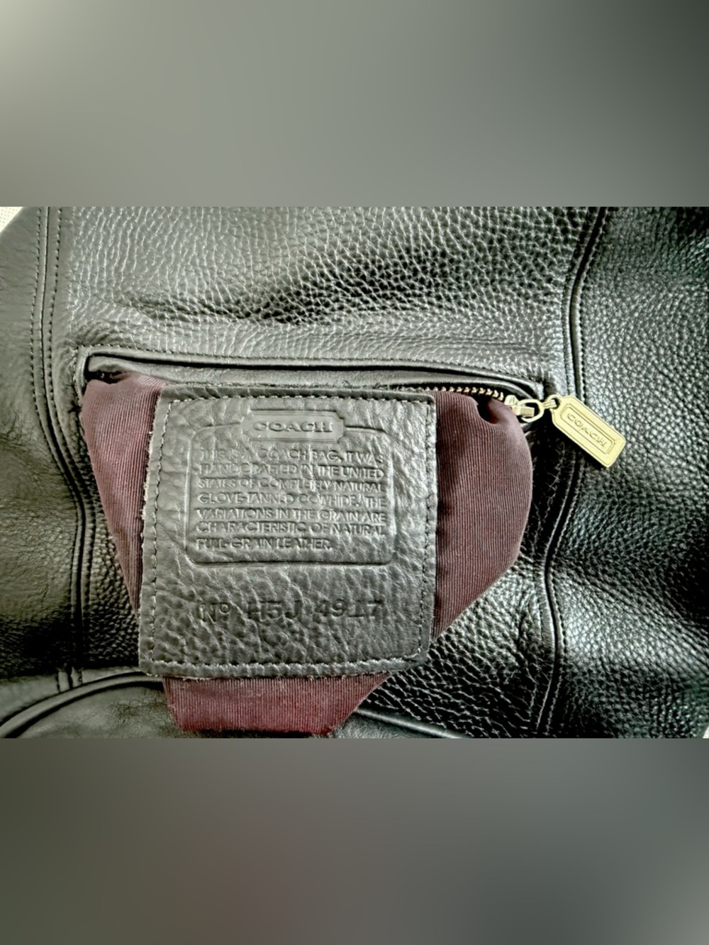 COACH Vintage Sonoma Flat Pack Sling Backpack Leather Convertible Crossbody 4944 - Picture 9 of 16